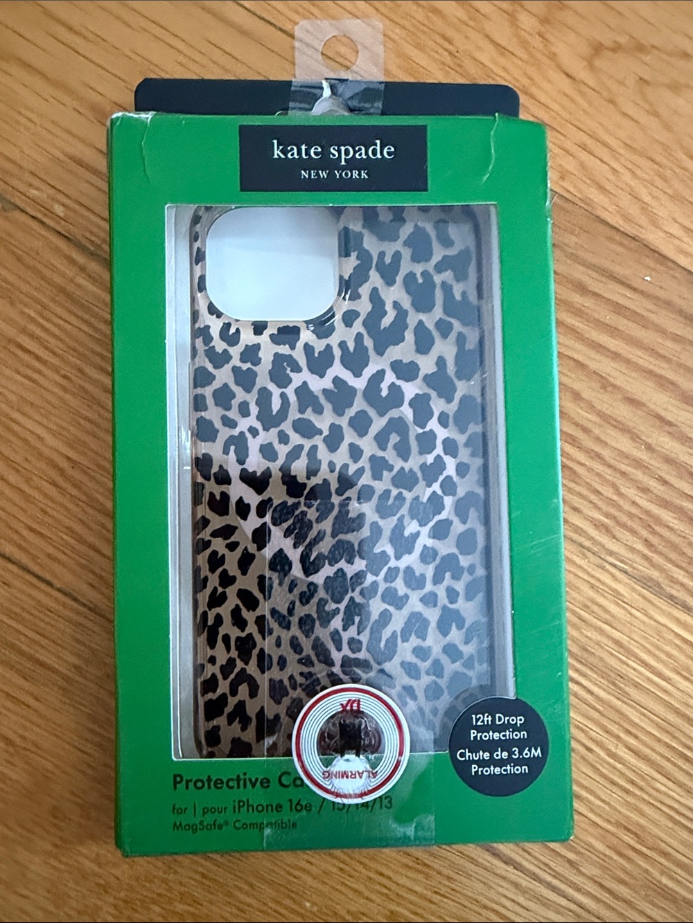 kate spade Leopard Print Protective iPhone Case  for iPhone 16e/ 15/14/13